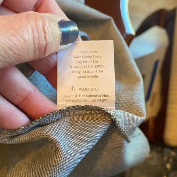 The Royal Standard Dorado Button Gray Wrap Dress - Picture 11 of 13